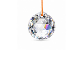 Clear Crystal Suncatcher Hanging Ornament Ball, 30mm Decorative Prism Pendant For Home Decor