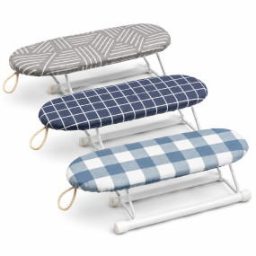 Mini Tabletop Ironing Board for Clothes Portable Folding Small Press Stand with Heat Resistant Cover