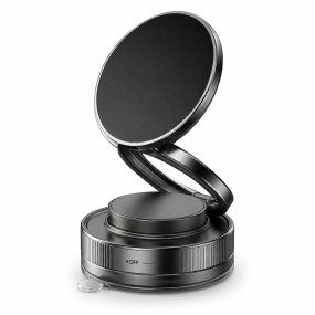 T028 Magnetic Vacuum Suction Phone Mount for Car Dashboard - 360° Rotatable Hands Free SmartPhone