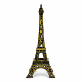 Metal Eiffel Tower Replica Showpiece Antique Paris Tower Figurine for Home Decor 18 Cm