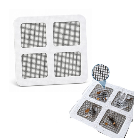 Floor Drain Hair Catcher Sticker Waterproof Self-Adhesive Mesh Filter for Bathroom, Shower (1 Piece)