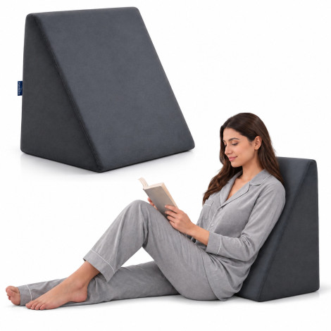 Bed Wedge Pillow for Acid Reflux & Snoring, Ergonomic Support Cushion for Back Support & Pain Relief