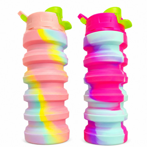 Foldable Water Bottle for Gym, Office & Travel | 100% BPA Free Food Grade Silicone Bottle (500 ML)