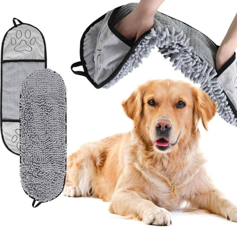 Pet Drying Towel | Dog Drying Towel | Microfiber Dog Towel | Drying Dogs Towel | Pet Grooming Towel