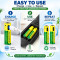 Rechargeable AAA Batteries 1.5V, 800mWh Li-ion USB Type-C Direct Fast Charging Battery