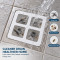Floor Drain Hair Catcher Sticker Waterproof Self-Adhesive Mesh Filter for Bathroom, Shower (1 Piece)