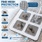 Floor Drain Hair Catcher Sticker Waterproof Self-Adhesive Mesh Filter for Bathroom, Shower (1 Piece)