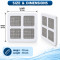 Floor Drain Hair Catcher Sticker Waterproof Self-Adhesive Mesh Filter for Bathroom, Shower (1 Piece)