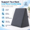 Bed Wedge Pillow for Acid Reflux & Snoring, Ergonomic Support Cushion for Back Support & Pain Relief
