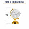 Crystal Glass Globe Showpiece Clear Glass Rotating World Map Earth For Home Decor (No.1)