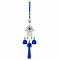 Turkish Evil Eye Hamsa Hand Wind Chime Hanging with 3 Metal Bells & Tassel Nazar Suraksha Feng Shui