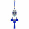 Turkish Evil Eye Cutout Owl Wind Chime Hanging with 3 Metal Bells & Tassel Nazar Suraksha Feng Shui