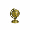 Vintage Antique Metal World Globe for Desk Decor 360° Rotating Metallic Earth Glob, Brass (No.1)