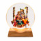 Radha - Krishna 3D Acrylic Night Lamp with Wooden LED Base Warm White Light For Decor in Home Temple