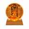 Lord Shree Ram 3D Acrylic Night Lamp with Wooden LED Base Warm White Light For Decor in Home Temple