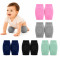 Baby Knee Pads for Crawling Anti Slip Soft Breathable Elastic Cotton Infant Knee Safe (Multicolour)
