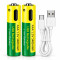 Rechargeable AAA Batteries 1.5V, Ultra-High 3400mWh Li-ion USB Type-C Direct Fast Charging Battery