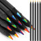Rainbow Multicolor Pencils Set of 12 | 7-in-1 Color Changing Colored Pencils for Kids & Adults