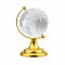Crystal Glass Globe Showpiece Clear Glass Rotating World Map Earth For Home Decor