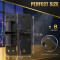 (BLACK) Heavy Duty Spring Loaded Hinges for Doors & Gates - Self Closing Hinges