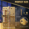 (GOLDEN) Heavy Duty Spring Loaded Hinges for Doors & Gates - Self Closing Hinges