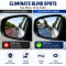 Car Blind Spot Mirror - 360° Adjustable Wide Angle HD Convex Glass Stick-On Rear View (Pack of 2)