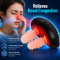 Portable Nasal Breathing Device with Red Light Therapy, Rechargeable Nose Opener for Snoring Relief