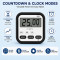Digital Kitchen Timer with Large LCD Display, Magnetic Countdown Timer, Count Up & Count Down Clock