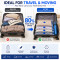 6 Pcs Vacuum Storage Bags Combo Set with Hand Pump | 5 Compression Bags (1 Large, 2 Medium, 2 Small)
