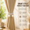Curtain Tiebacks, Modern Braided Rope Curtain Holdbacks for Living Room & Bedroom (1 Pair)