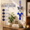 Turkish Evil Eye Butterfly Wind Chime Hanging with 3 Metal Bells & Tassel - Nazar Suraksha Feng Shui
