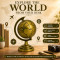 Vintage Antique Metal World Globe for Desk Decor 360° Rotating Metallic Earth Glob, Brass (No.2)