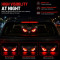 Solar Powered Car Back Window Warning Light – LED Devil Eyes Tailgating Deterrent & Safety Flashing