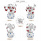 Silver Evil Eye Butterfly Tree with Red Crystal Stones Decor in Money Bag Base Decorative For Home