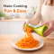 Spiralizer Vegetable Slicer Handheld Vegi Spiral Cutter for Zoodle Heavy Duty Stainless Steel Blades