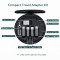 Multi-Functional Compact Travel Adapter Kit 60W Type-C Fast Charging Cable Set With Tools