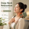 Electric Neck Massager with Smart Heat Compress 4d Deep Kneading Muscle Relaxer Machine Human Hands