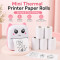 Printer Paper Rolls Pack of 5 4.5m Long Eco-Friendly Zero Ink Thermal Mini Printer Refill