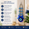 Evil 6 Mini Eyes Hanging Decor for Home, Car & Office Blue Nazar Battu Protection Charm Wall Hanging