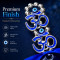 Double Sacred Om Evil Eye Hanging Charm for Car Rear View Mirror, Home Entrance & Office