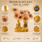 Golden Buddha Under Evil Eye Tree Showpiece for Home Décor Vastu & Feng Shui Meditating Idol (Pink)