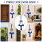 Turkish Evil Eye Elephant Wind Chime Hanging with 3 Metal Bells & Tassel - Nazar Suraksha Feng Shui
