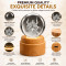 Radha - Krishna 3D Crystal Ball Night Lamp with Wooden Base K9 Crystal Glass 360° Rotating Glowing
