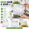 Reusable Aluminum Foil Bag with Slider Ziplock Food Grade For Maintain Fresh Vegetable, 10 Pcs