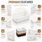 Multipurpose Plastic Storage Baskets for Drawer Organizer Slim Vanity Tray Pack of 6
