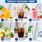 Reusable Stainless Steel Drinking Straws Set - 4 Pcs Metal Straws (2 Straight + 2 Bent + 1 Brush)