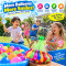 Quick Filling Magic Water Balloons 111 Pcs Pre-Tied Bunch with Universal Tap Connector (Multicolour)