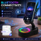 5-in-1 Smart Bluetooth Speaker & Adjustable Phone Stand Wireless Induction Audio with RGB Light