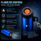 Portable Type-C Electric Lighter - Windproof Flameless Plasma Lighter with Keychain