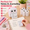 Printer Paper Rolls Pack of 5 4.5m Long Eco-Friendly Zero Ink Thermal Mini Printer Refill